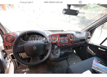 Декор на панель Nissan NV400, Renault Master, Opel Movano из 23 элементов - тип: наклейки фото 2