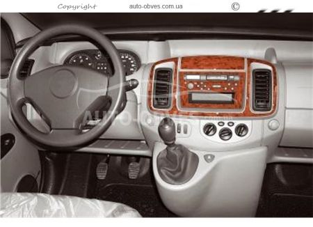 Panel decor Opel Vivaro 2001-2006 with 6 elements - type: stickers фото 2