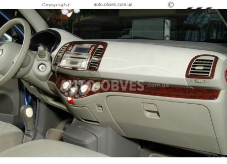 Dashboard decor Nissan Micra K12 2003-20103 - type: stickers фото 3