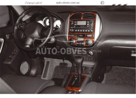 Panel decor Toyota Rav4 2000-2005 - type: stickers фото 2