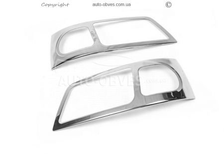 Covers for headlights Volkswagen T5 stainless steel фото 1