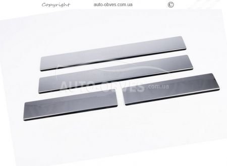 Interior door sills BMW E 34 SD stainless steel v2 фото 1