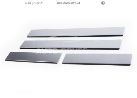 Interior door sills BMW E 34 SD stainless steel v2 фото 0