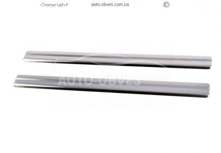 Door sills Nissan Juke 2 pcs stainless steel фото 0