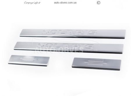 Door sills Hyundai Accent Solaris 2011-2017 v2 фото 0