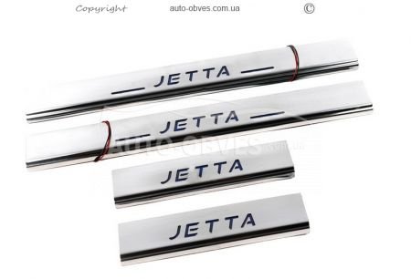 Накладки на пороги VW Jetta 2011-2018 фото 1