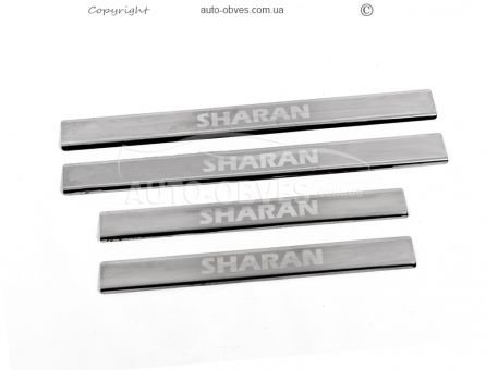 Накладки на пороги Volkswagen Sharan 2010-2017 - тип: V2, 4 шт фото 1