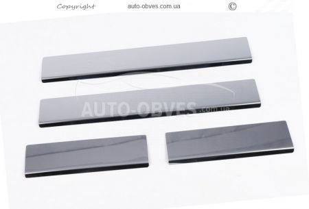 Накладки на дверные пороги Citroen C5 нержавейка 4 шт v2 фото 1