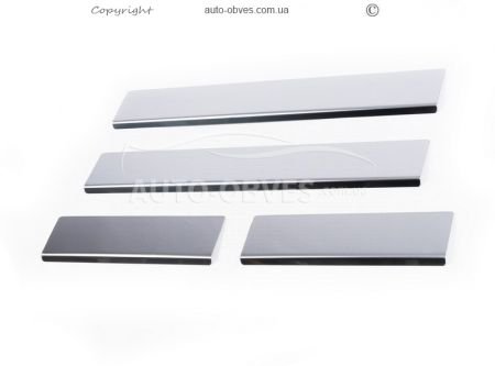 Door sills Citroen C5 stainless steel 4 pcs v2 фото 0