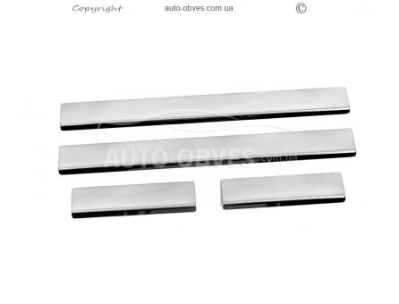 Door sills Renault Duster 2010-2017 - type: V2, 4 pcs фото 1