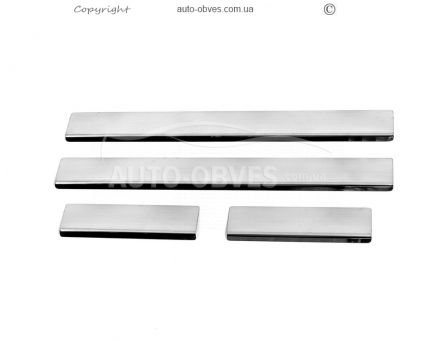 Door sills Renault Duster 2010-2017 - type: V2, 4 pcs фото 0