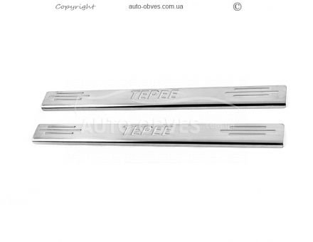 Door sills Peugeot Partner Tepee 2008-2018 - type: V2 front, 2 pcs фото 0