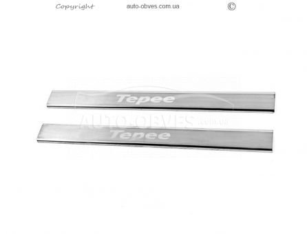 Door sills Peugeot Partner Tepee 2008-2018 - type: V3 front, 2 pcs фото 0