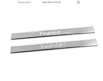 Door sills Peugeot Partner Tepee 2008-2018 - type: V3 front, 2 pcs фото 1