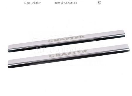 Door sills Volkswagen Crafter narrow, 2 pcs фото 0