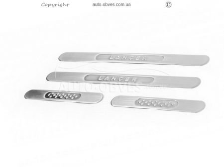 Mitsubishi Lancer X door sills фото 1