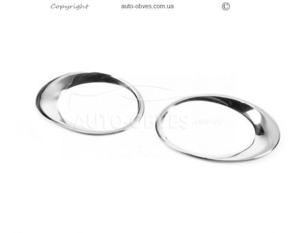 Covers for fog lights Ford Custom stainless steel фото 0