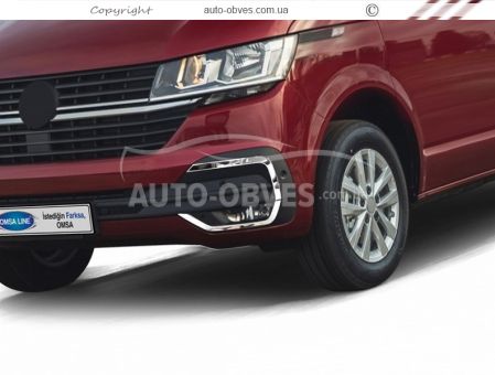 Накладки на протитуманные фары для Volkswagen T6 2020-... фото 2