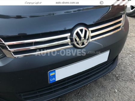 Pads on the grille VW Caddy 2010-2015 фото 3