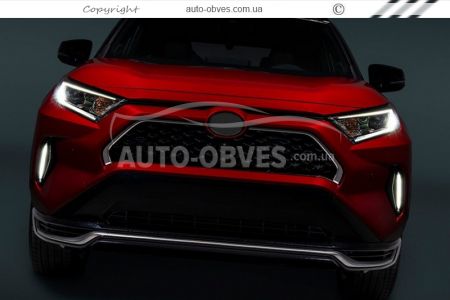 Накладки на решітку радіатора Toyota Rav4 2019-... фото 1