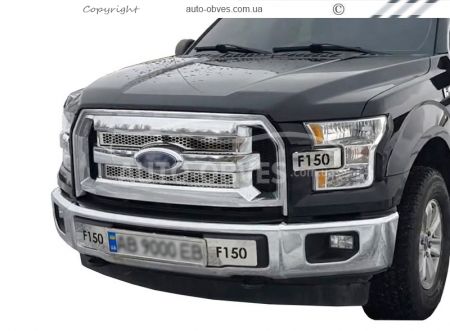 Set of overlays for the radiator grille, headlights, near the license plate for Ford F150 фото 1