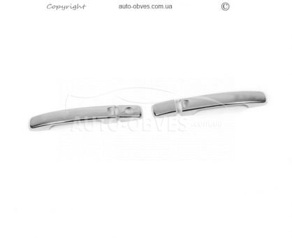 Covers for door handles Nissan Pathfinder under the chip, stainless steel фото 2