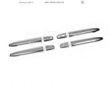 Накладки на дверные ручки Mitsubishi Lancer X фото 1