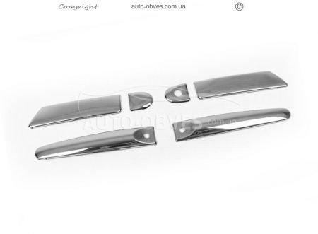 Накладки на дверні ручки Nissan Juke 2014-2019 - тип: під чіп фото 0