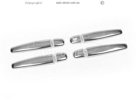 Накладки на дверные ручки Peugeot 407 4 шт фото 0
