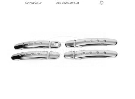 Накладки на дверные ручки Skoda Octavia A5 с перфорацией фото 1