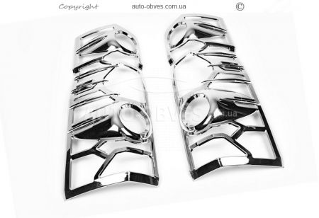 Leg pads VW Crafter chrome plastic фото 1