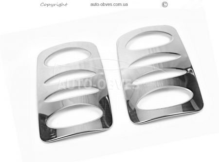 Leg pads Volkswagen Caddy stainless steel 2 pcs фото 1
