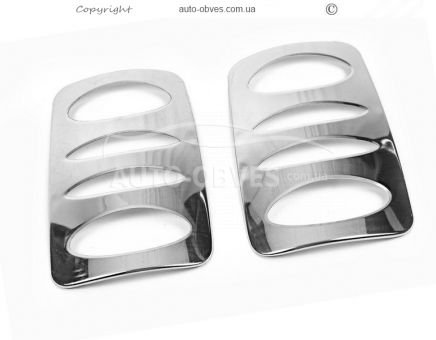 Leg pads VW Caddy 2010-2015 stainless steel, 2 pcs фото 1