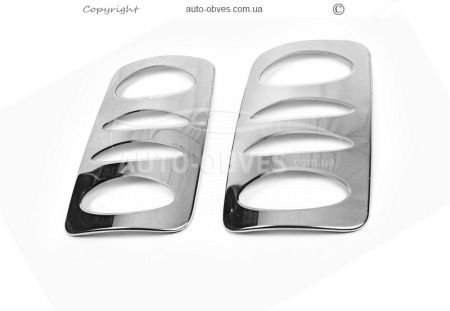 Leg pads VW Caddy 2010-2015 stainless steel, 2 pcs фото 0