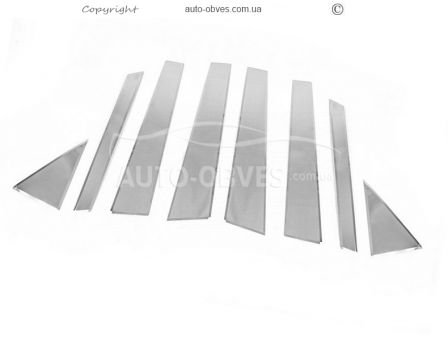Pads for door pillar moldings Hyundai Tucson 2015-2021 stainless steel фото 1