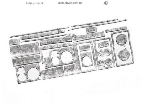 Декор на панель Volkswagen T4 Transporter 1992-1995 - тип: наклейки фото 1