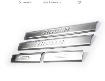 Накладки на внутрішні пороги Volkswagen Tiguan 2007-2016 фото 0