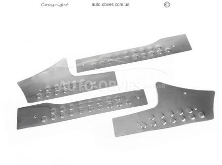 Door sills Citroen Berlingo 2008-2017 stainless steel фото 1