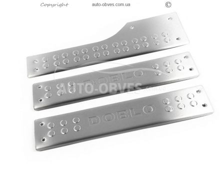 Door sills Fiat Doblo 2010-... 3 pcs фото 1