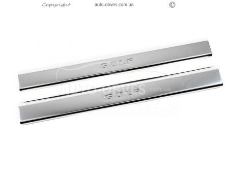 Door sills for Volkswagen Golf VII 2 pcs on plastic фото 0