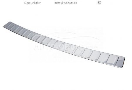 Rear bumper trim Citroen Nemo, Peugeot Bipper stainless steel фото 1