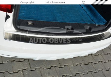 Накладка на задний бампер Volkswagen Caddy 2015-2020 фото 2