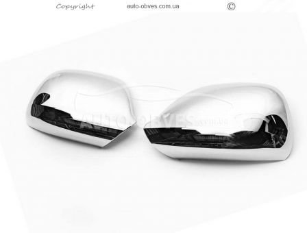 Chrome lining for mirrors Volkswagen Amarok 2016-... abs chrome фото 2