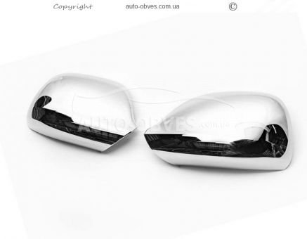 Хромированные накладки на зеркала Volkswagen T6, abs хром фото 1