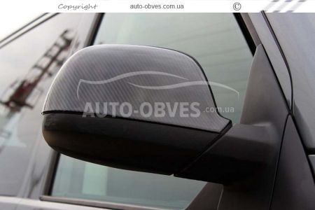 Covers for carbon fiber mirrors for VW T5 2010-2015, T6 2015-2020 фото 2