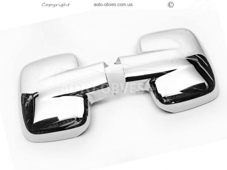 Covers for mirrors Mercedes Vito 1996-2003 stainless steel фото 2