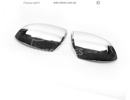Covers for mirrors Mazda 3 2009-2013 stainless steel фото 1