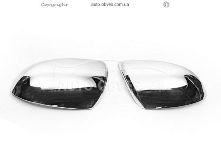 Covers for mirrors Mazda 3 2009-2013 stainless steel фото 0