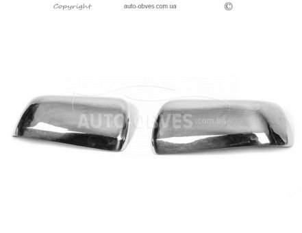 Mitsubishi Lancer X mirror caps stainless steel фото 0