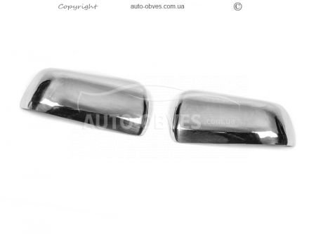 Mitsubishi Lancer X mirror caps stainless steel фото 1